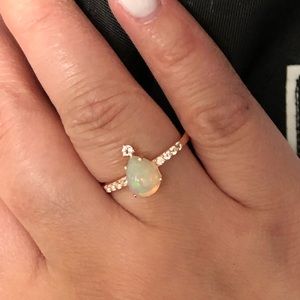 Rose Gold Vermeil Opal Ring - Lucky Peak